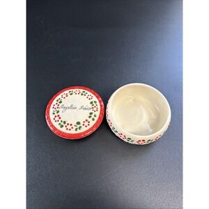Hand Made And Decorated Clay Pottery Jar & Lid Mazatlian‎ Mexico Trinket Box